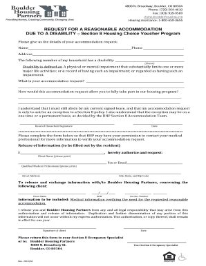 Reasonable Accommodation Request 11-2020 #75. . Section 8 reasonable accommodation form